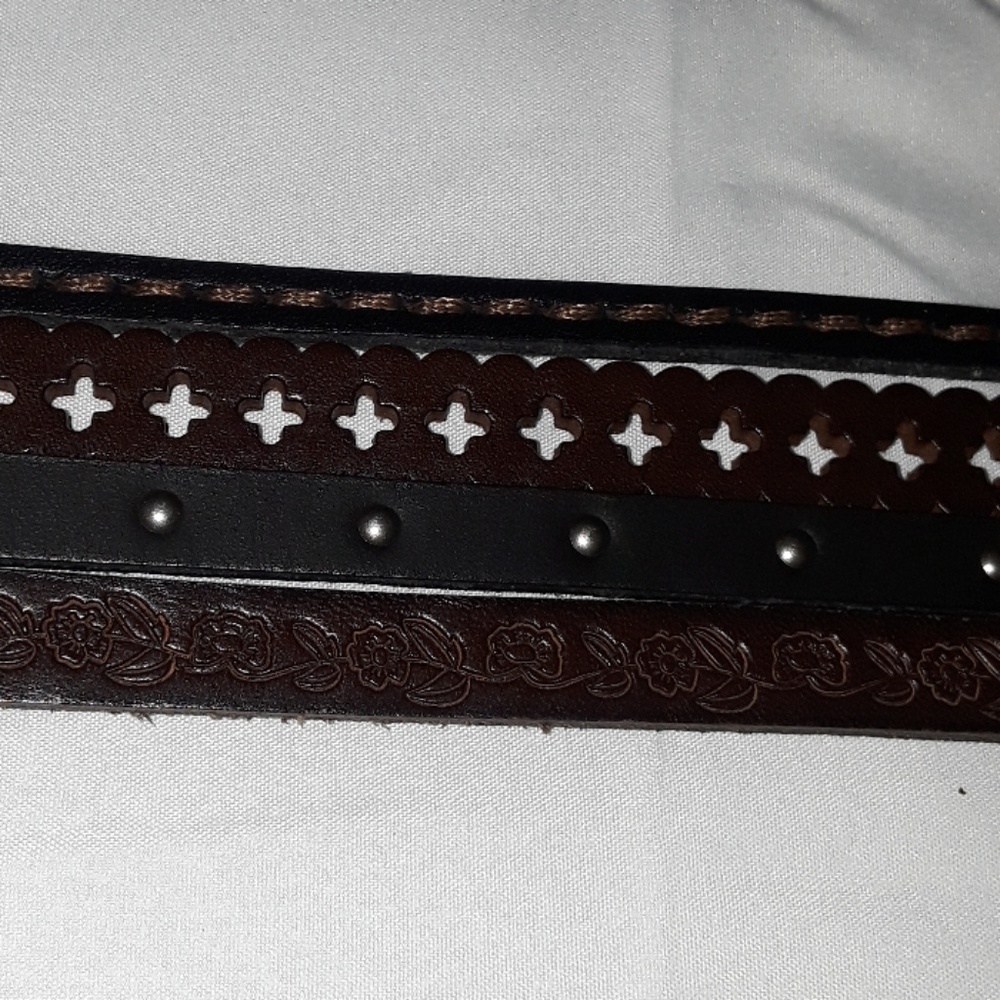 Fossil women's leather belt size large NWT - Picture 5 of 8
